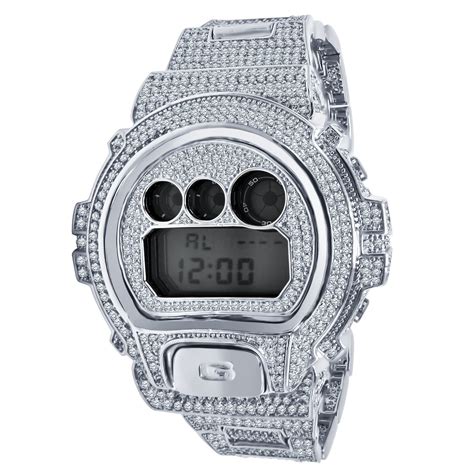 iced out g shock watch